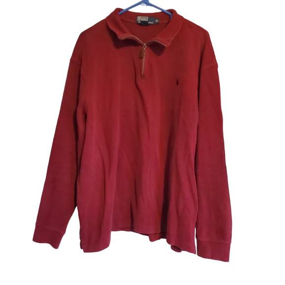 Polo Ralph Lauren Rep Quarter Zip Pullover Popover Sweater Men's Size XL - Picture 1 of 10
